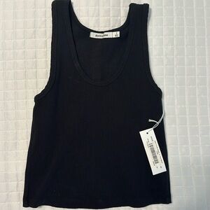 Perfectwhitetee ribbed tank- thick material- size S- NWT